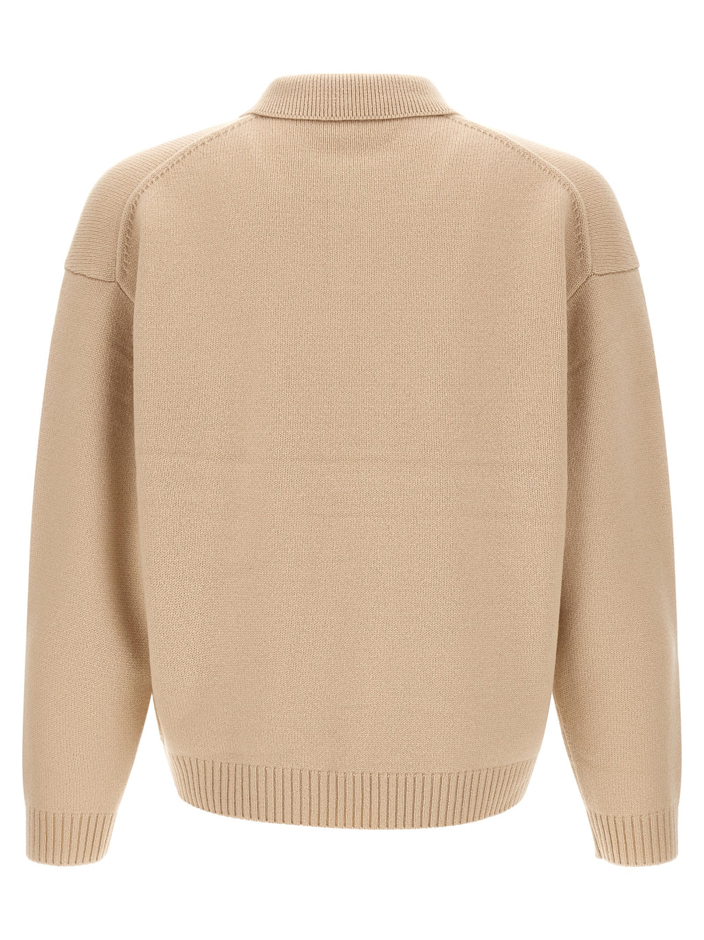 Maison Kitsuné Beige Wollstrickjacke