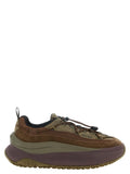 Moon Boot Braune Sneaker aus Rindsleder im Athletic-Stil