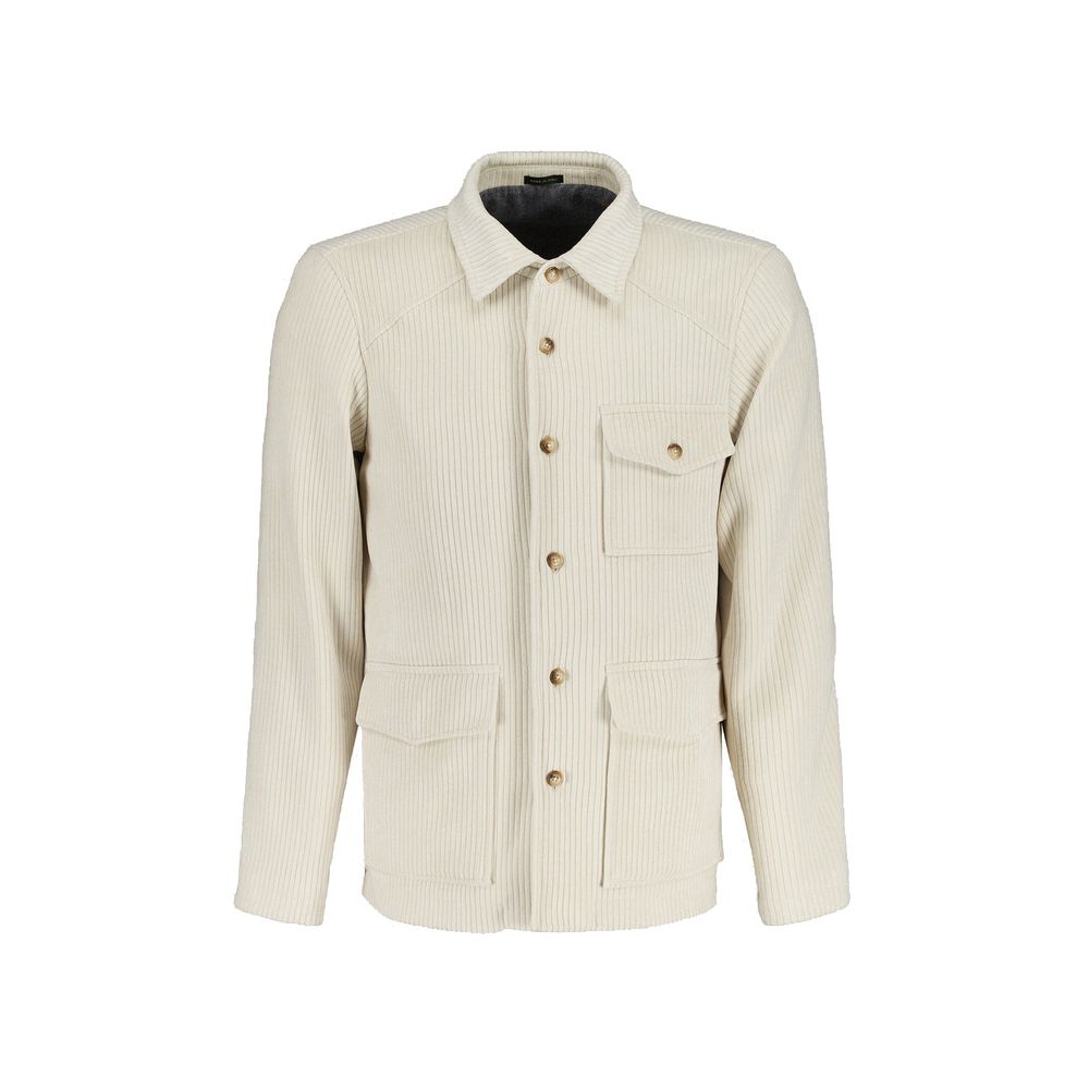 Autore Beige Polyester Jackets And Coat