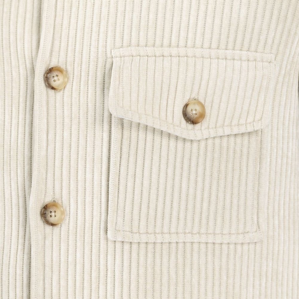 Autore Beige Polyester Jackets And Coat