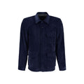 Autore Blaue Polyester-Jacke in voller Länge