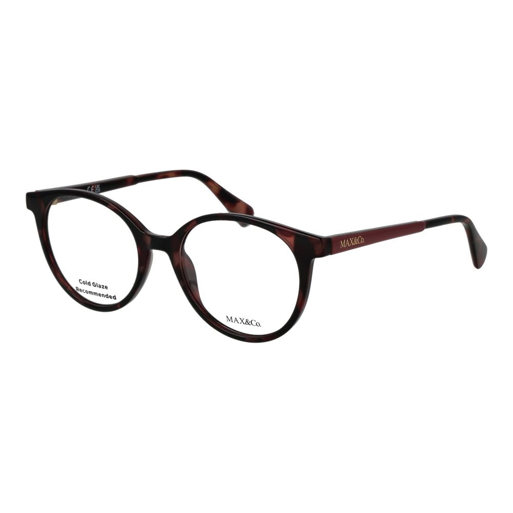 Max & Co Brille aus Burgunderrotem Acetat (Gestell)