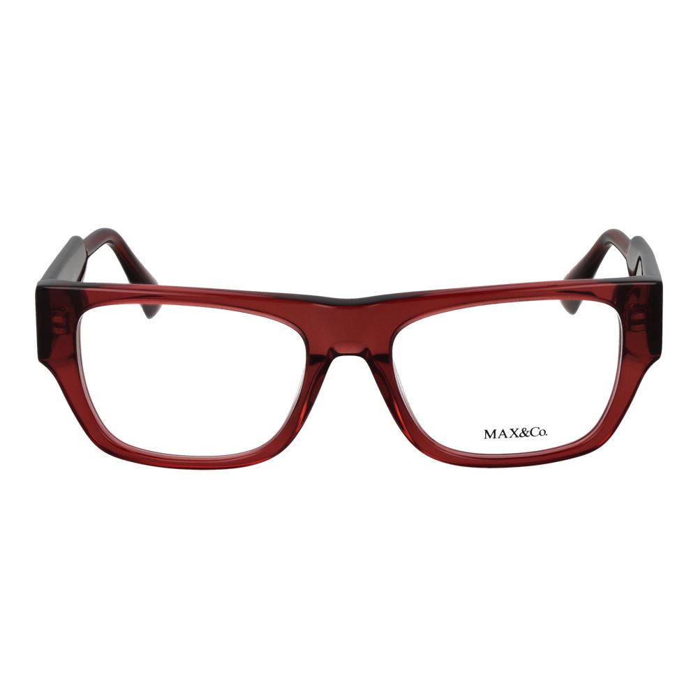 Max & Co Brille aus Burgunderrotem Acetat (Gestell)