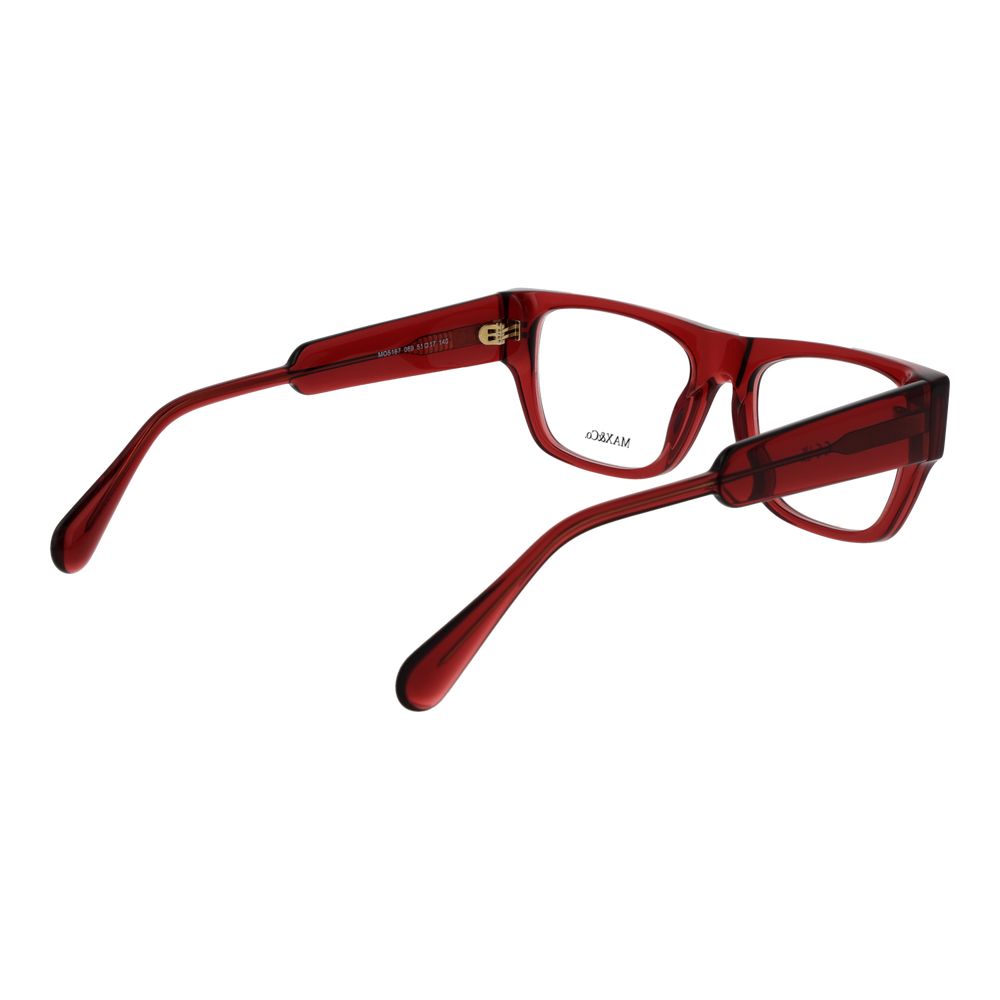 Max & Co Brille aus Burgunderrotem Acetat (Gestell)