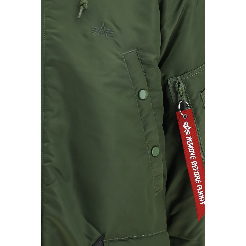 ALPHA INDUSTRIES Zweifarbiger Nylon-Trenchcoat