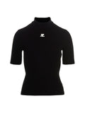 Courrèges Zweifarbige Viskose-Strickjacke