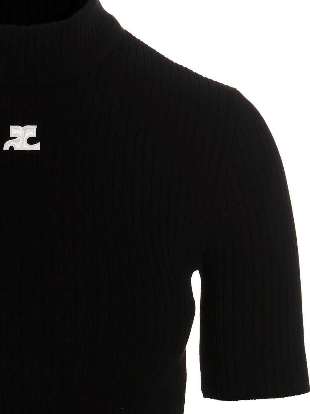 Courrèges Zweifarbige Viskose-Strickjacke