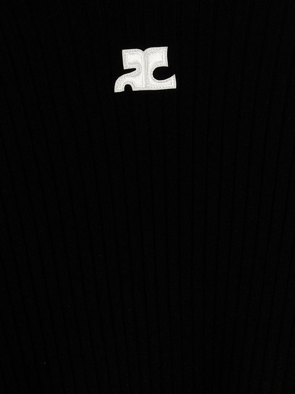 Courrèges Zweifarbige Viskose-Strickjacke