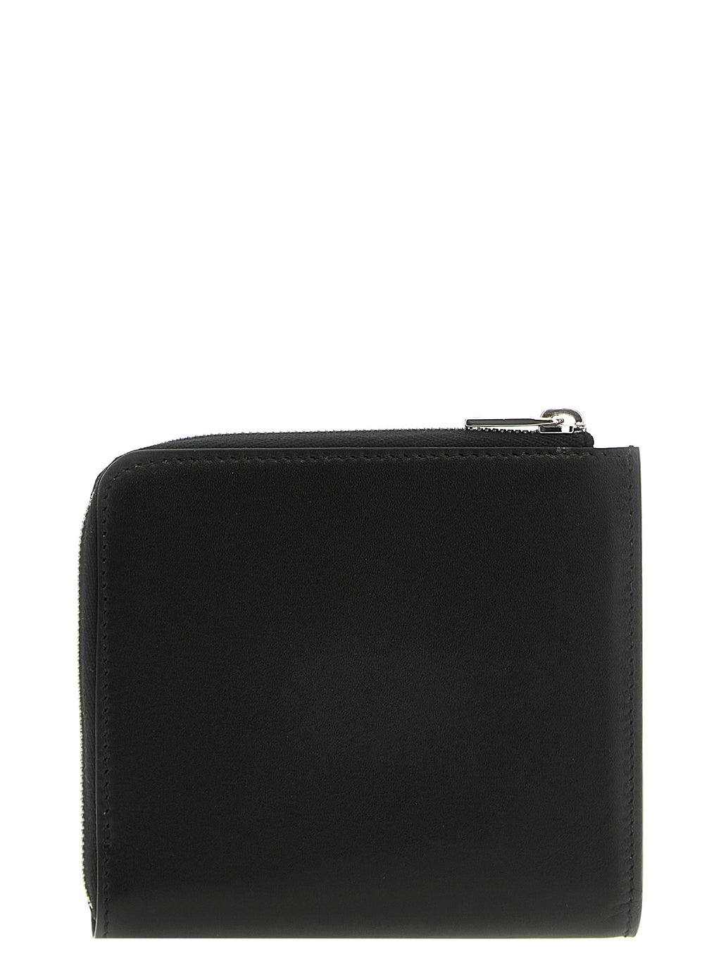 Jil Sander Schwarzes Kalbsleder Portemonnaie