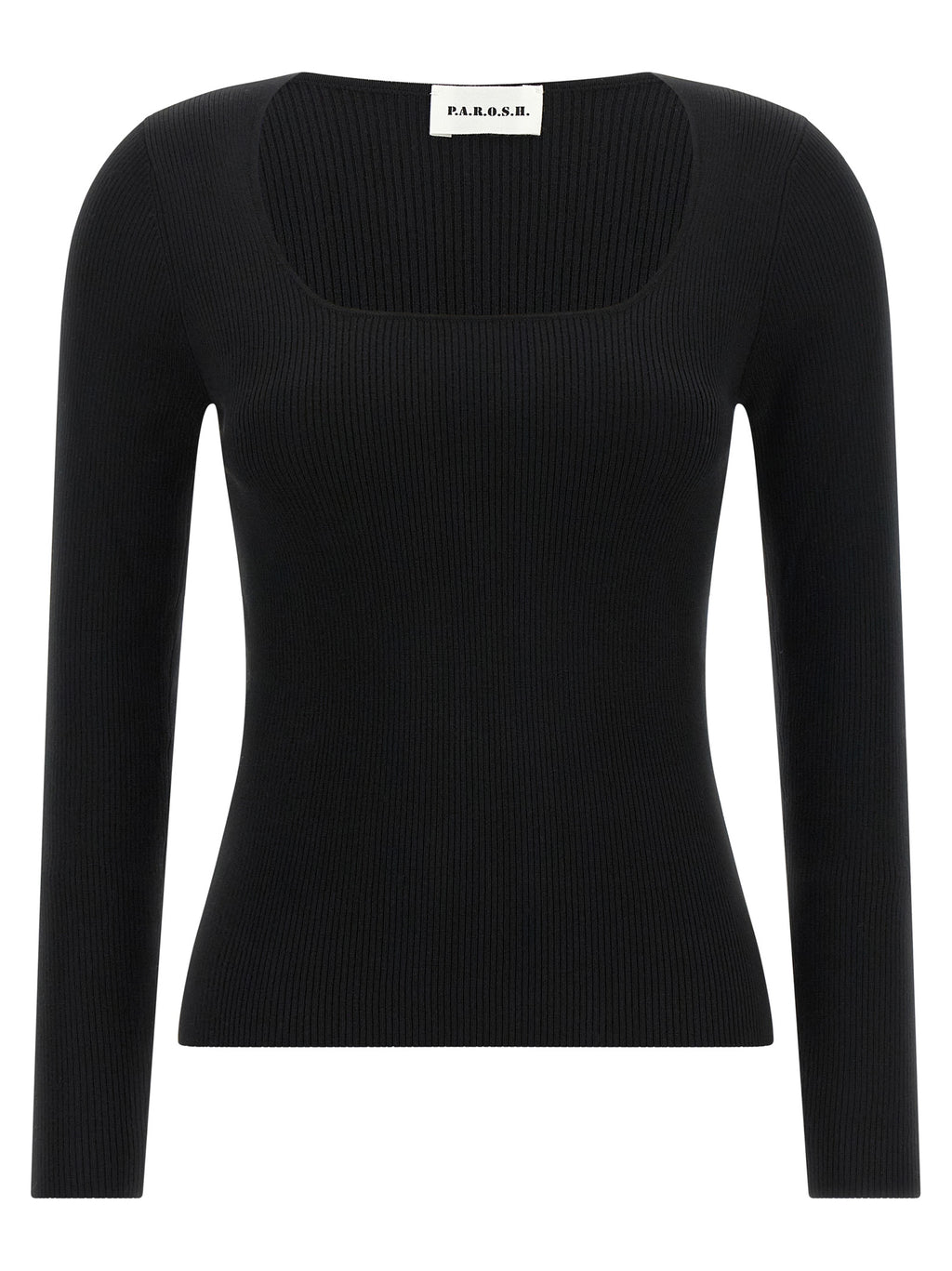 P.A.R.O.S.H. Schwarzer Wollcardigan