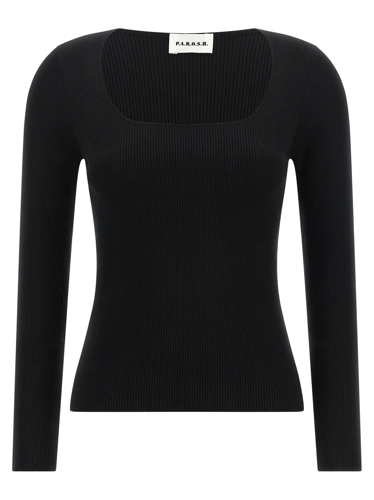 P.A.R.O.S.H. Schwarzer Wollcardigan