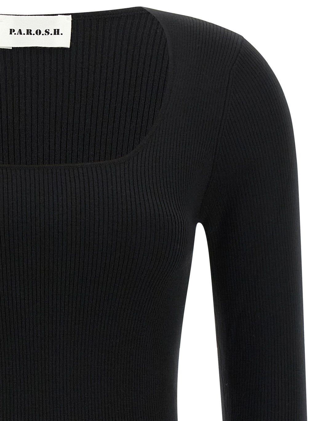 P.A.R.O.S.H. Schwarzer Wollcardigan