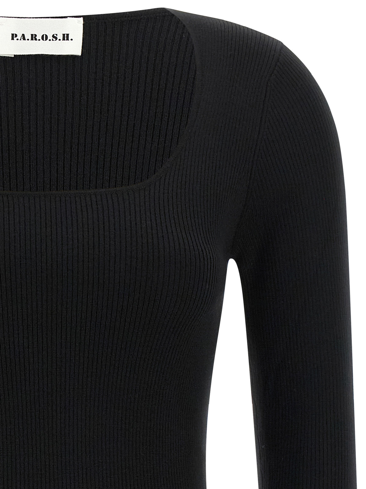 P.A.R.O.S.H. Schwarzer Wollcardigan