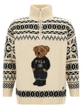 Polo Ralph Lauren Zweifarbige Wollstrickjacke