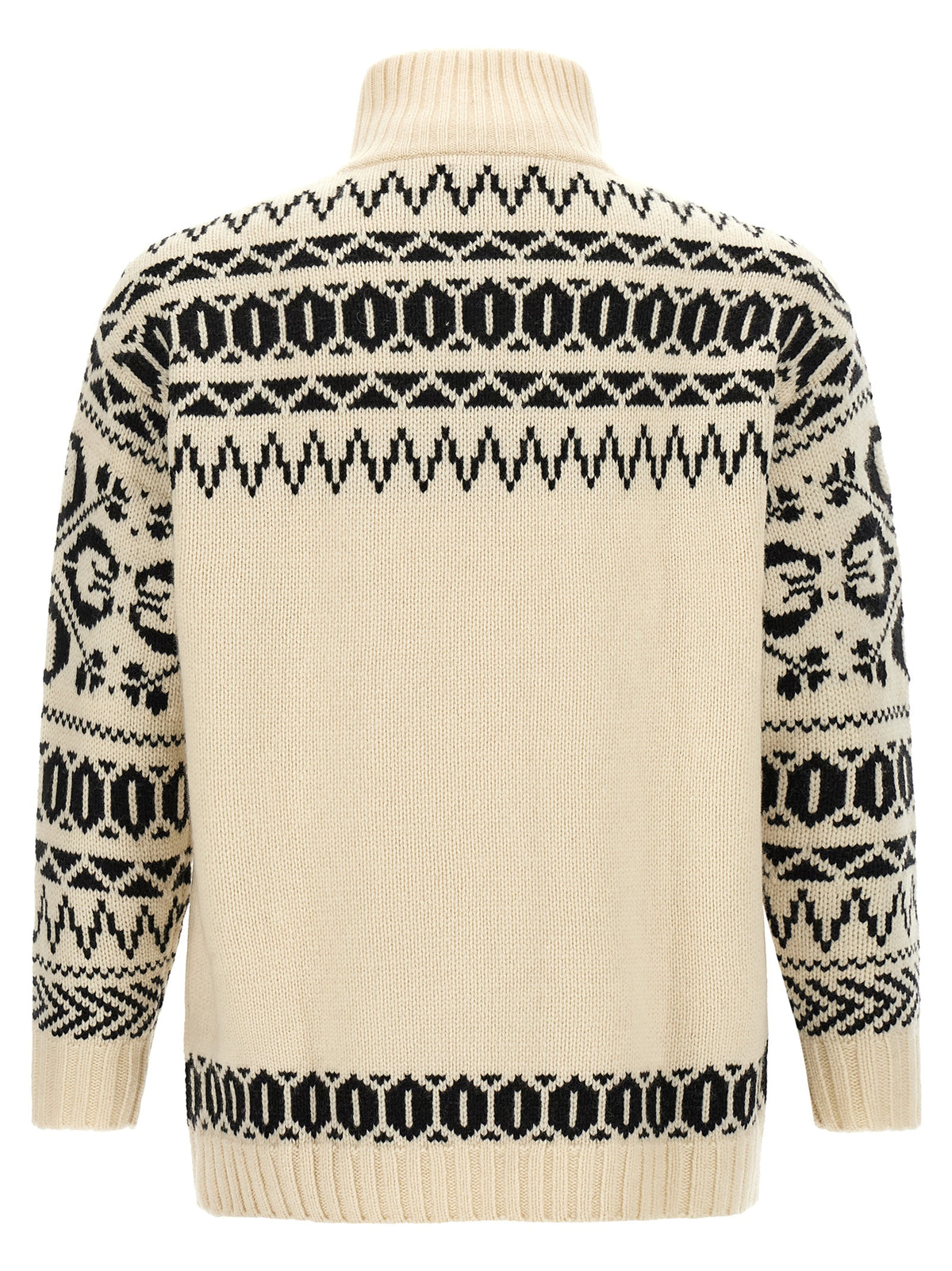 Polo Ralph Lauren Zweifarbige Wollstrickjacke