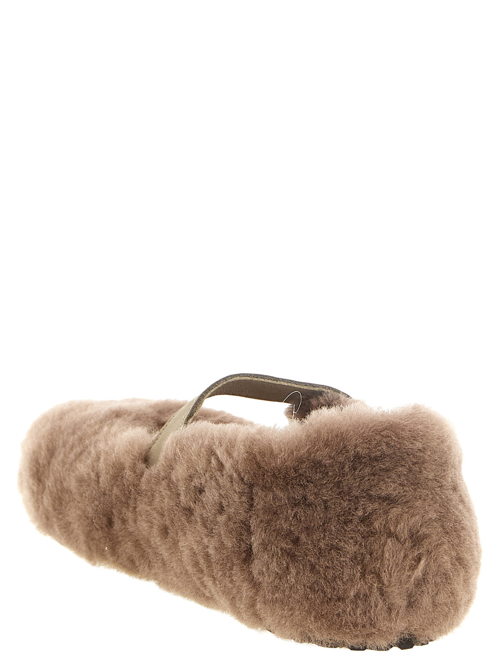 Birkenstock Graue Leder-Ballerinas