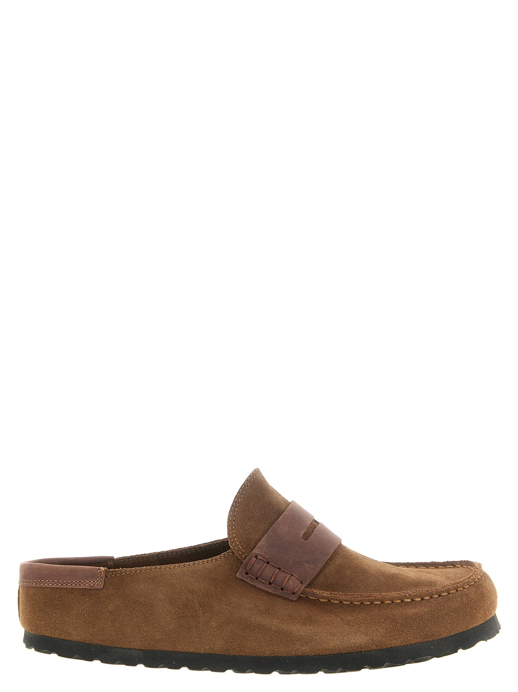 Birkenstock Brauner Kalbsleder-Mokassin