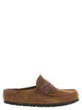 Birkenstock Brauner Kalbsleder-Mokassin