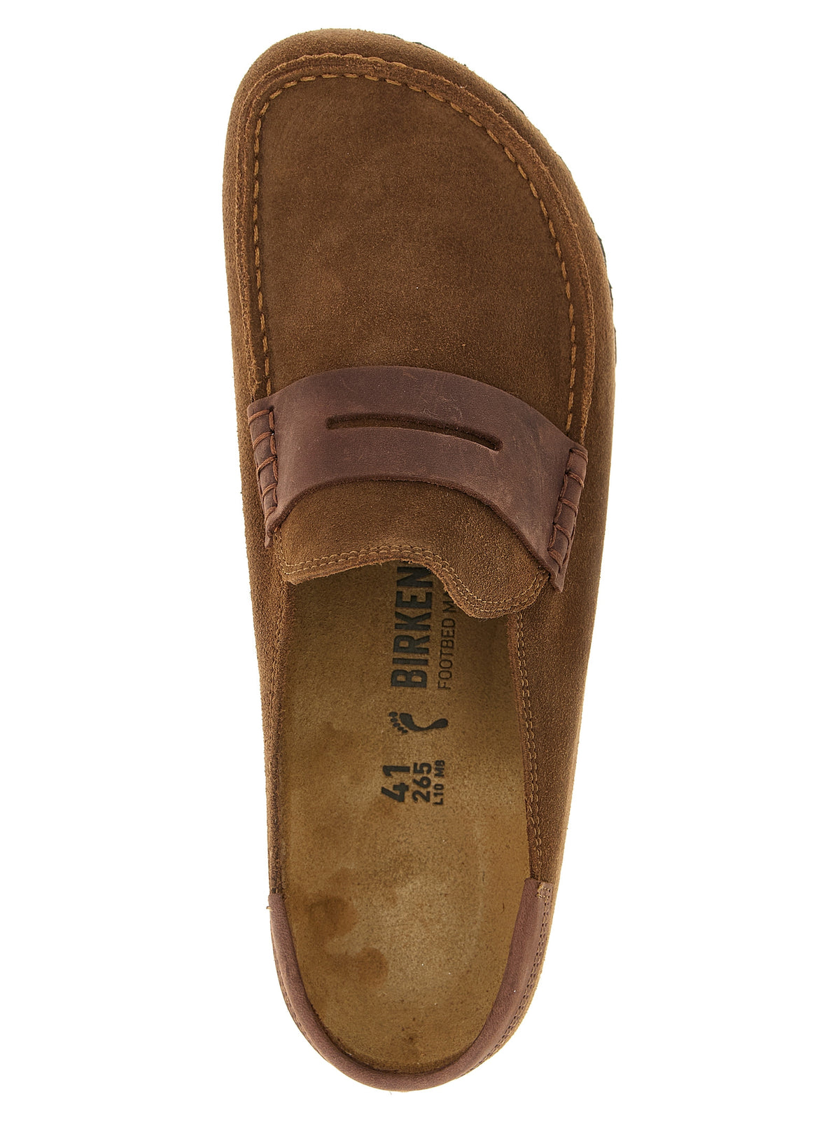 Birkenstock Brauner Kalbsleder-Mokassin