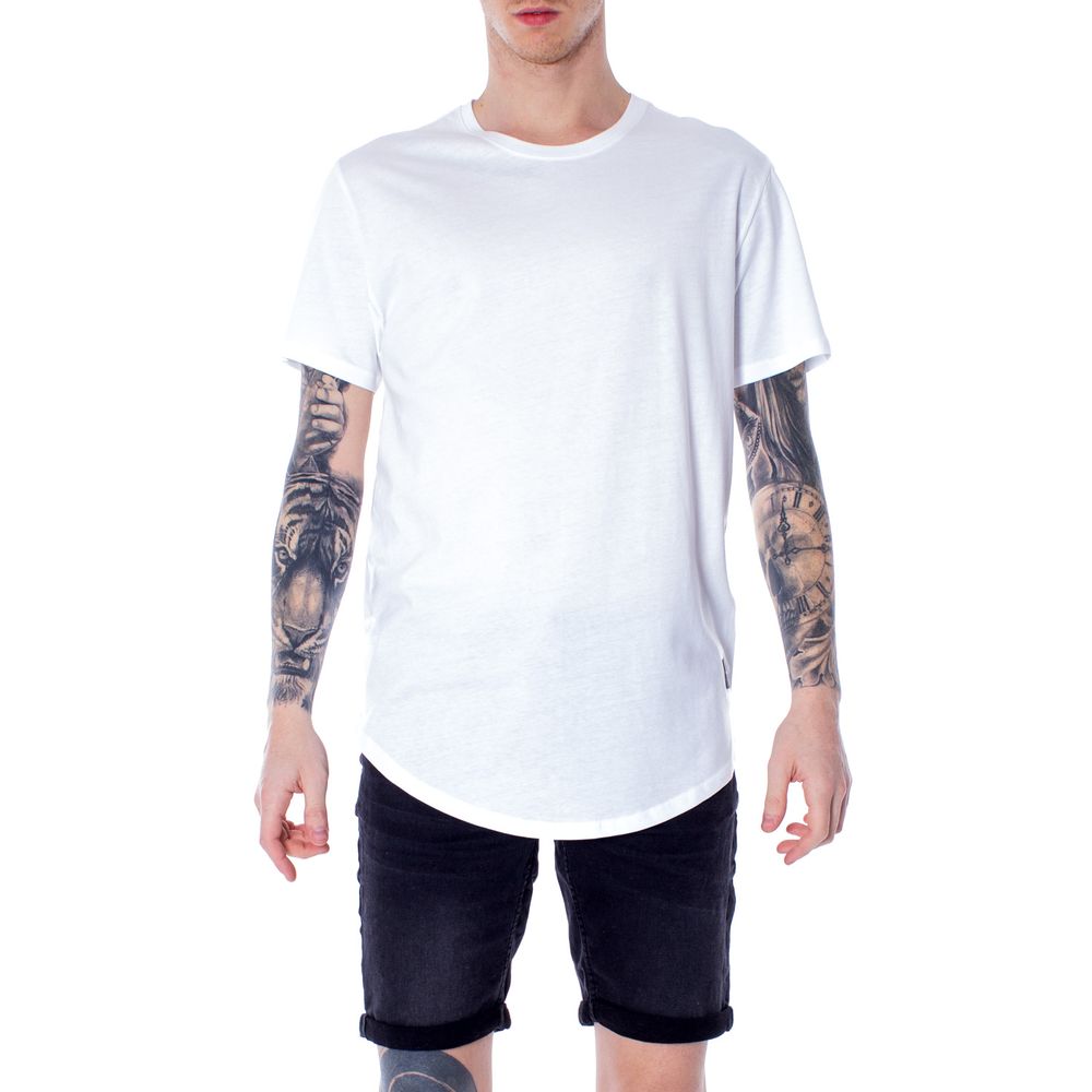 Only & Sons Weißes Baumwoll-T-Shirt