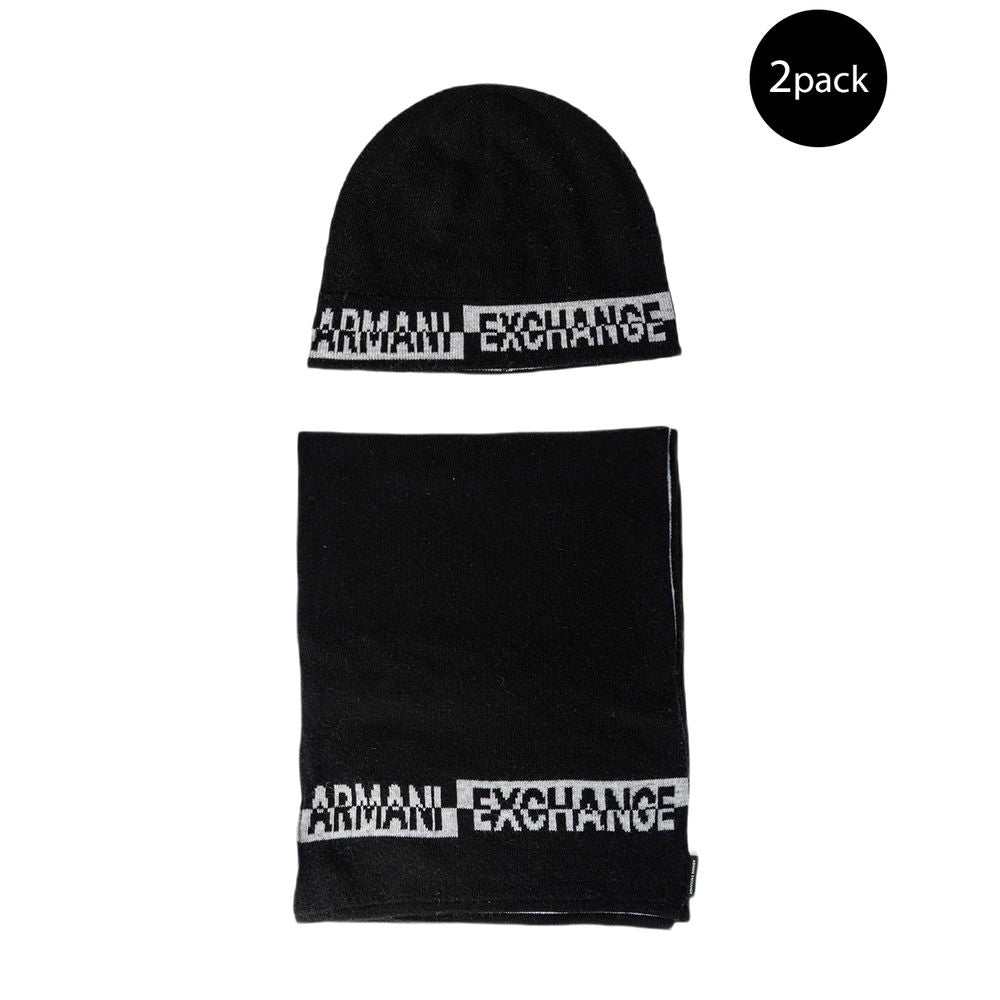 Armani Exchange Schwarzer Marabou-Schal