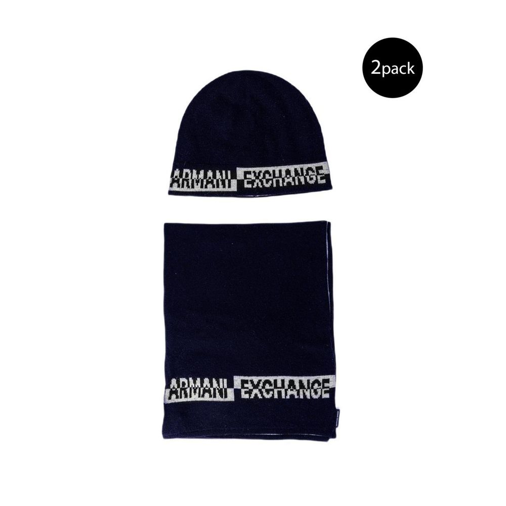 Armani Exchange Blauer Marabou-Schal
