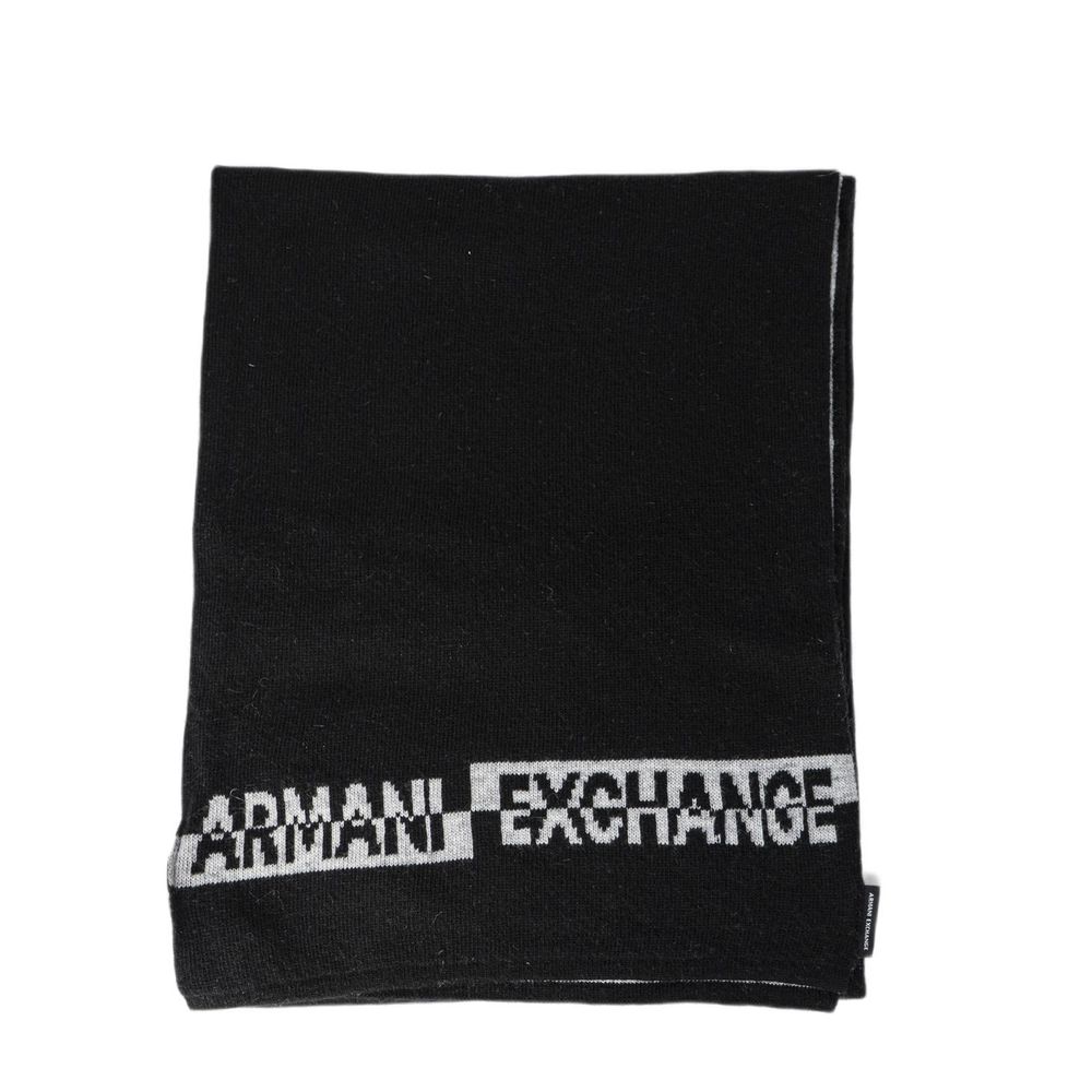 Armani Exchange Schwarzer Marabou-Schal
