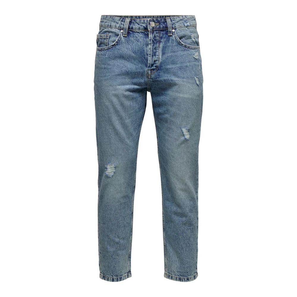 Only & Sons Blaue Baumwoll-Jeans im Slim Fit