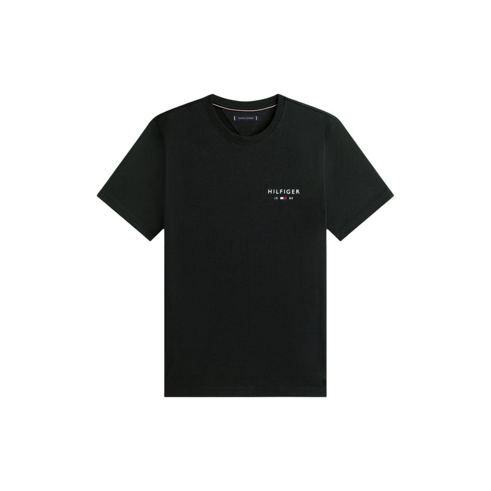 Tommy Hilfiger Jeans Schwarzes Baumwoll-T-Shirt