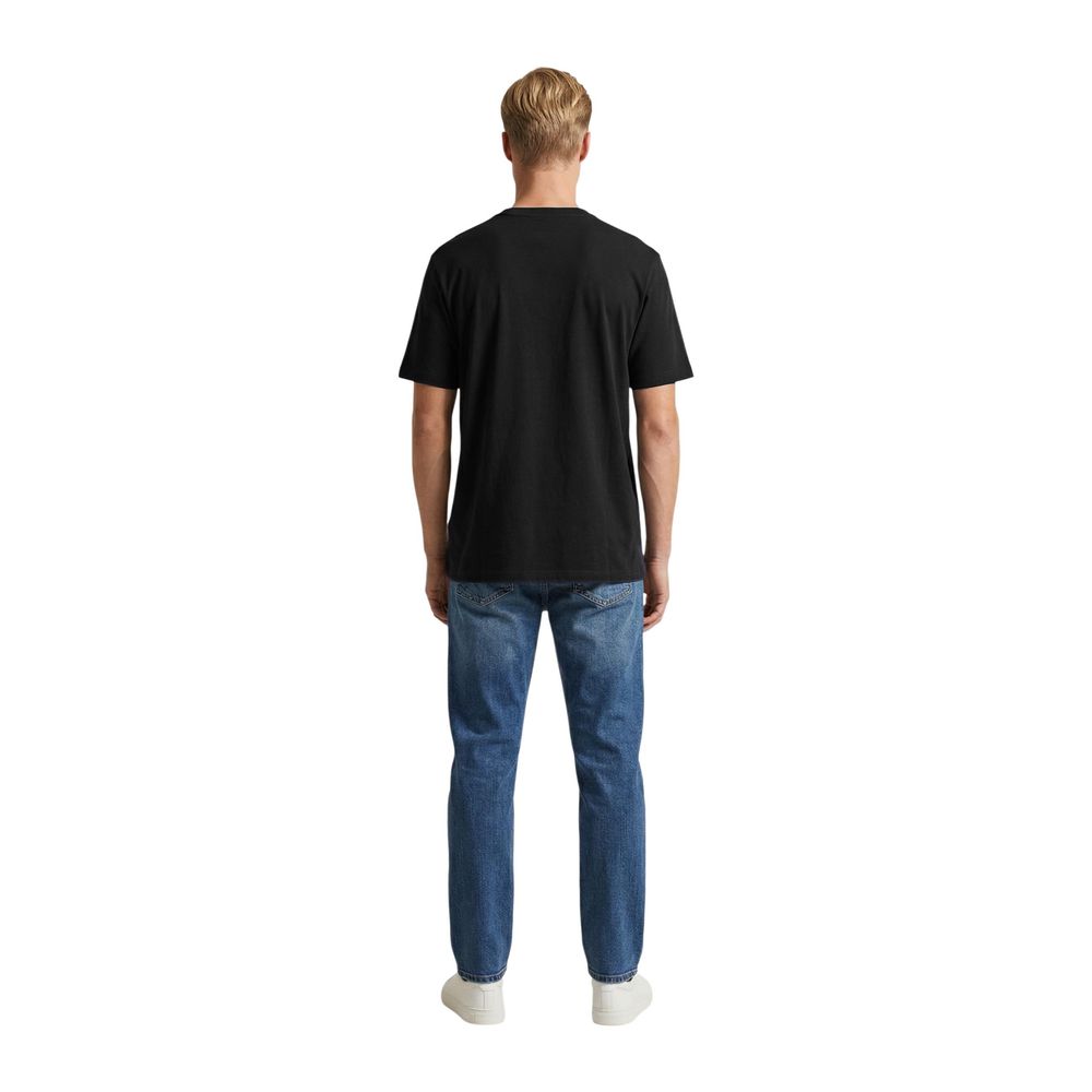 Tommy Hilfiger Jeans Schwarzes Baumwoll-T-Shirt