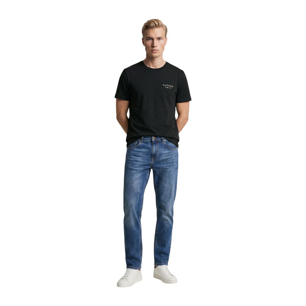 Tommy Hilfiger Jeans Schwarzes Baumwoll-T-Shirt