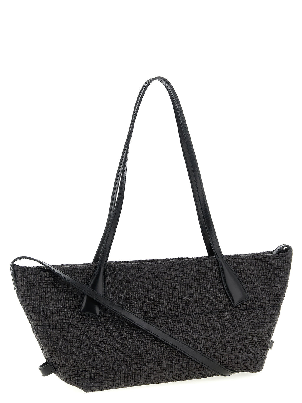 Balmain Schwarze Shopper-Tasche aus Polyamid