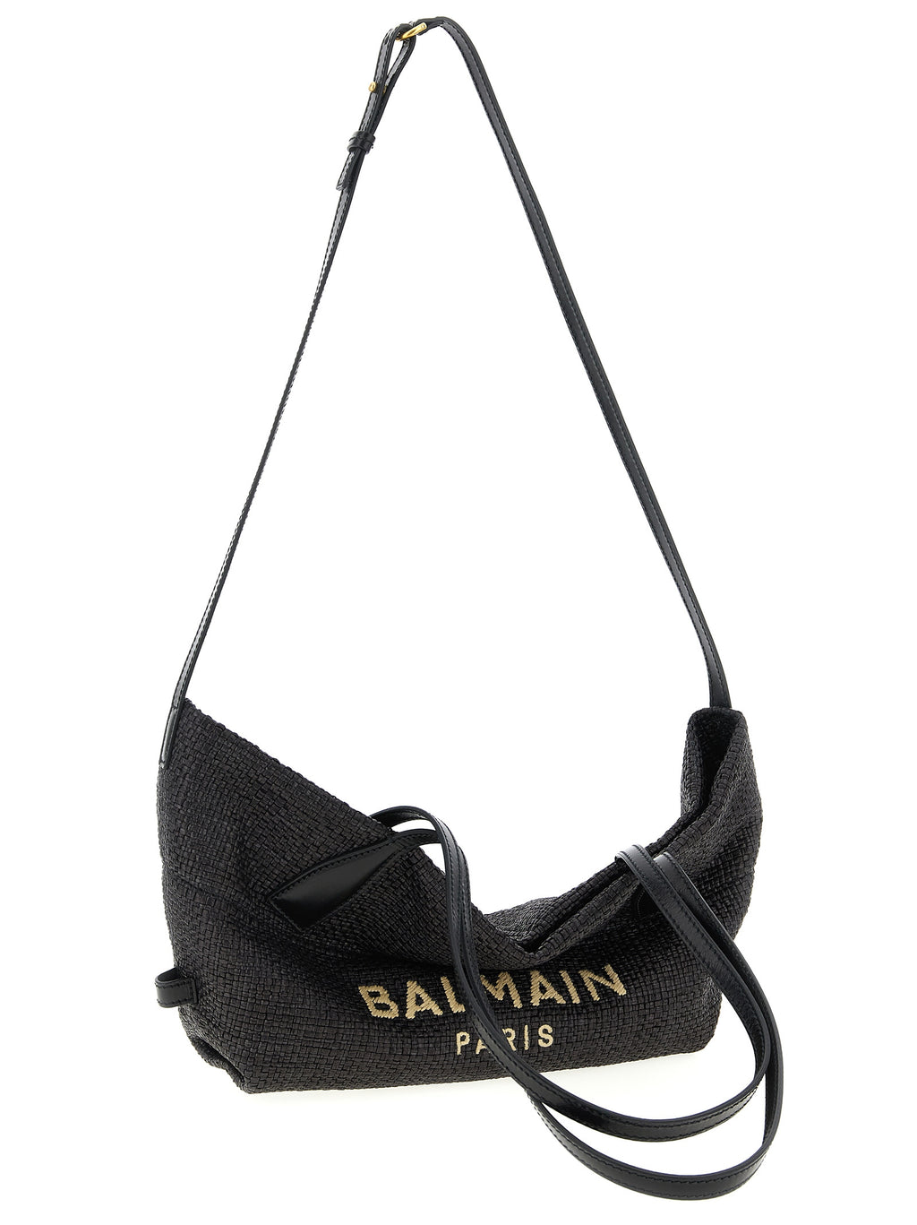 Balmain Schwarze Shopper-Tasche aus Polyamid