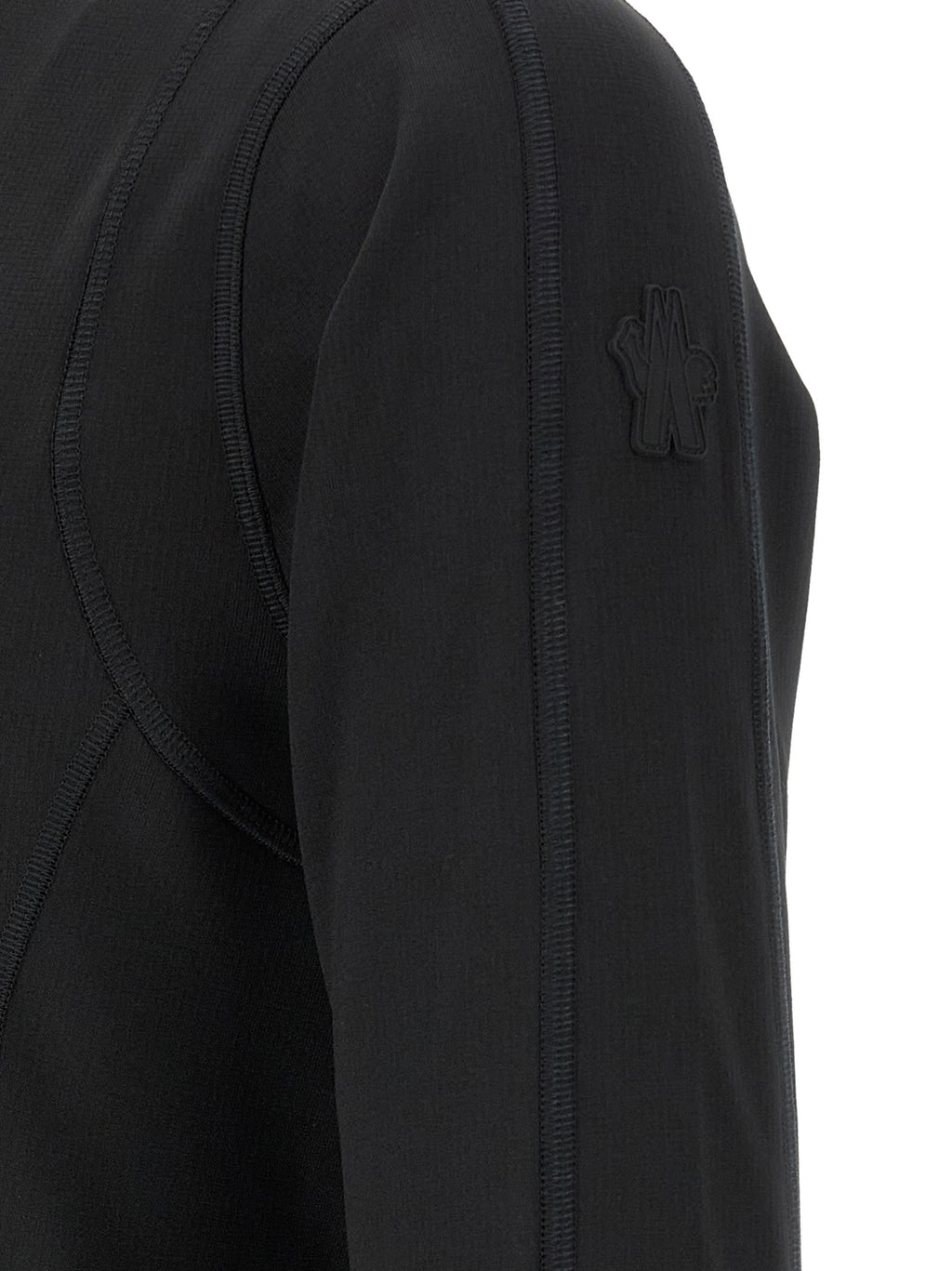 Moncler Grenoble Schwarzes Polyamid-Sweatshirt