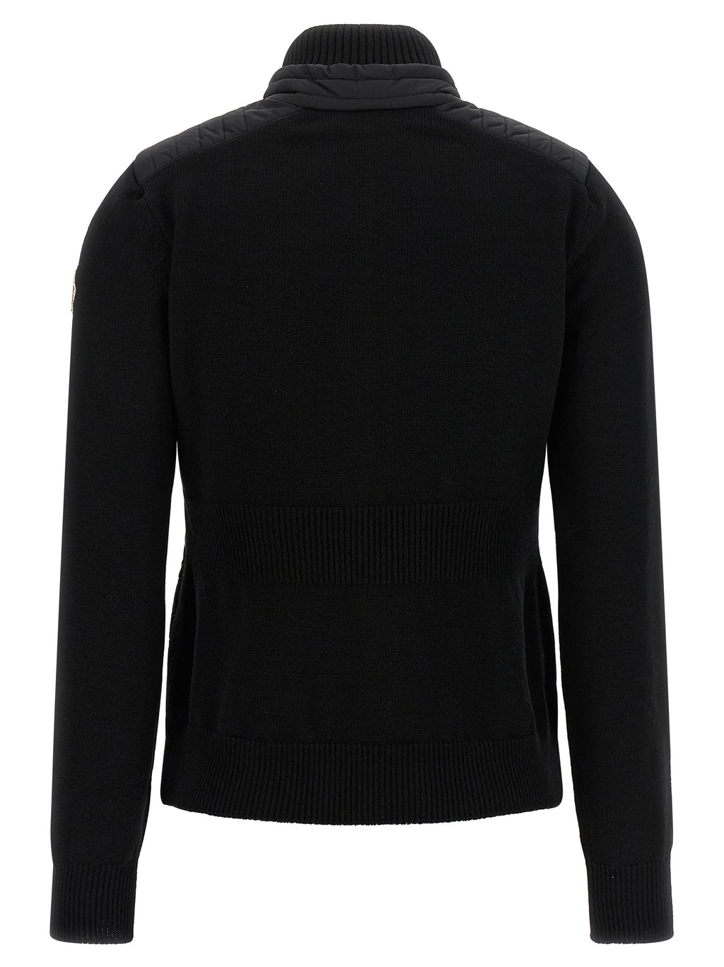 Moncler Grenoble Schwarzer Cardigan aus Polyamid