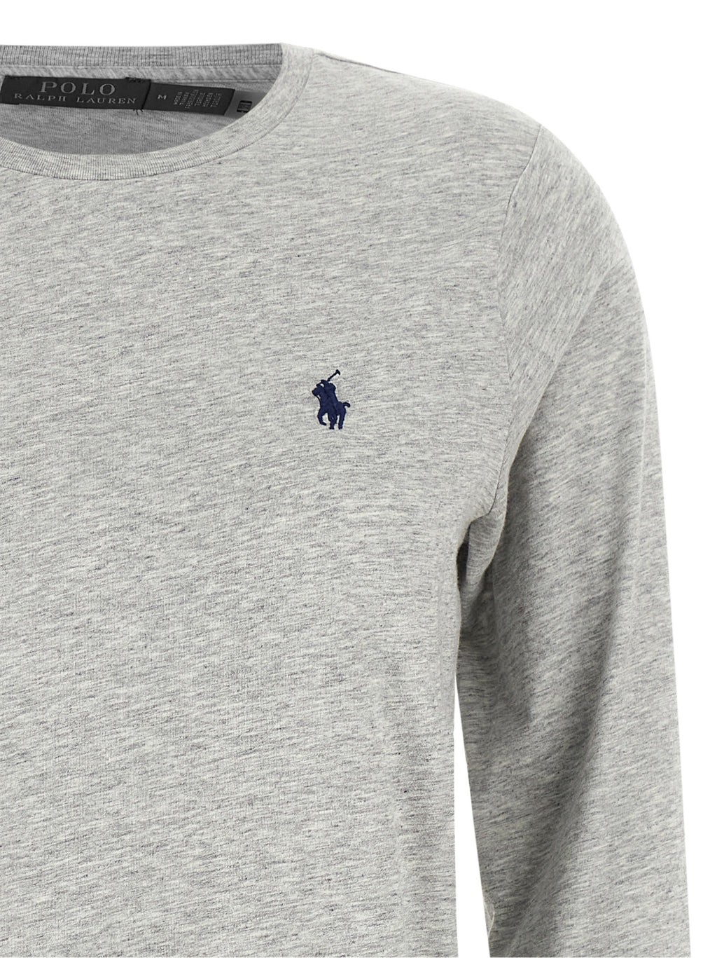 Polo Ralph Lauren Graues Baumwoll-Langarmshirt