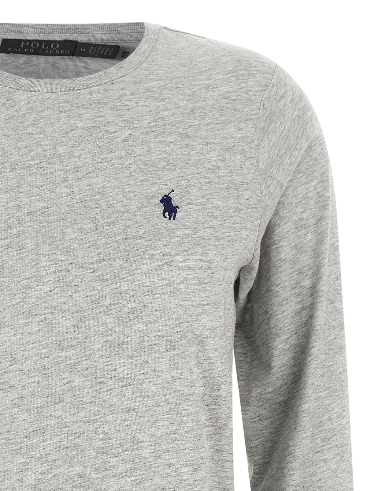 Polo Ralph Lauren Graues Baumwoll-Langarmshirt