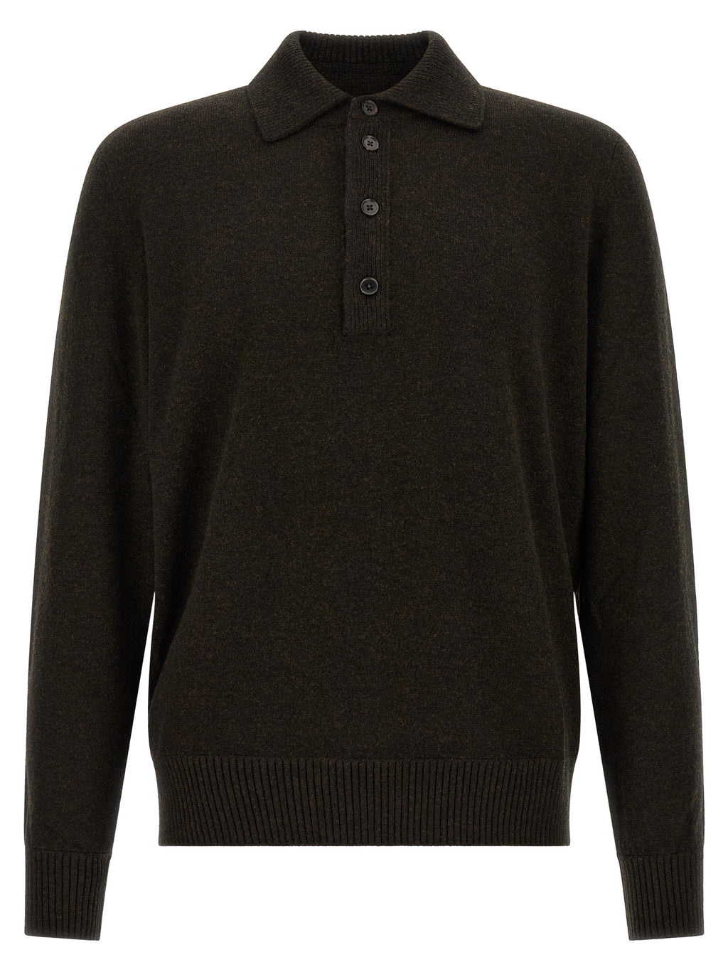 ZEGNA Braunes Woll-Poloshirt