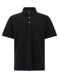 ZEGNA Schwarzes Baumwoll-Poloshirt