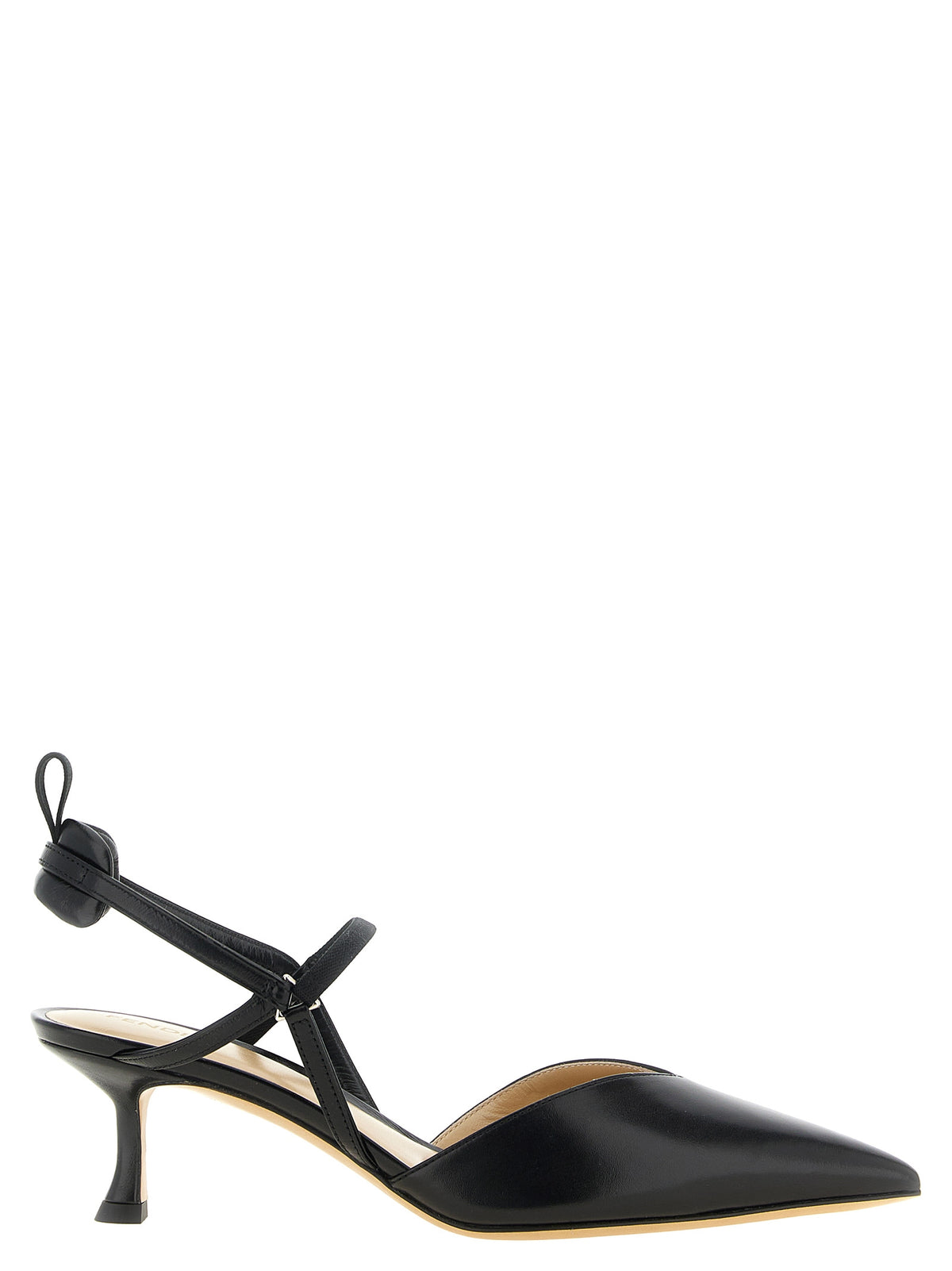 Fendi Schwarze Pumps aus Kalbsleder mit mittlerem Absatz