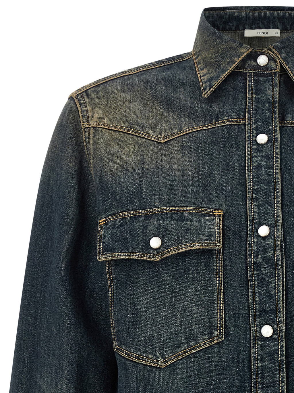 Fendi Blaue Baumwollbluse