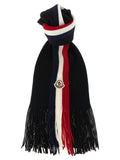 Moncler Schwarzer Foulard aus Schurwolle