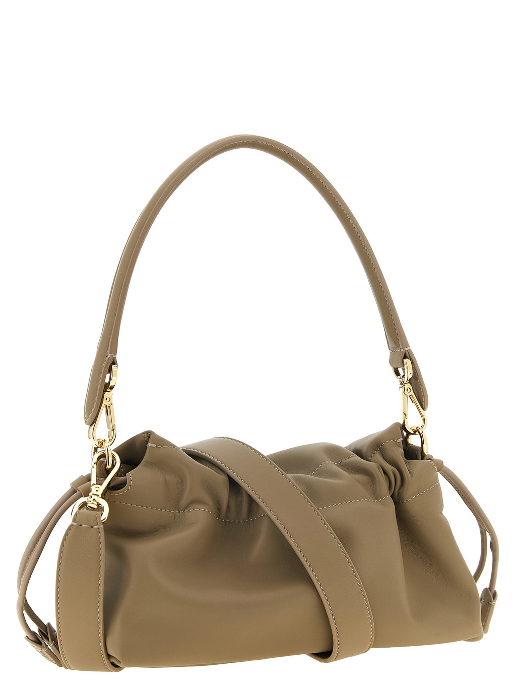Fendi Beige Lammleder Handtasche