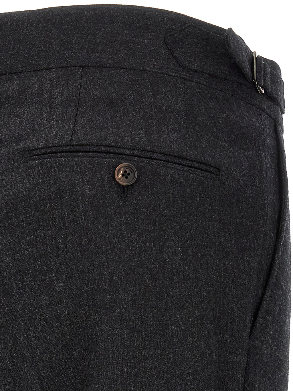 Pal Zileri Graue Wollstoffhose
