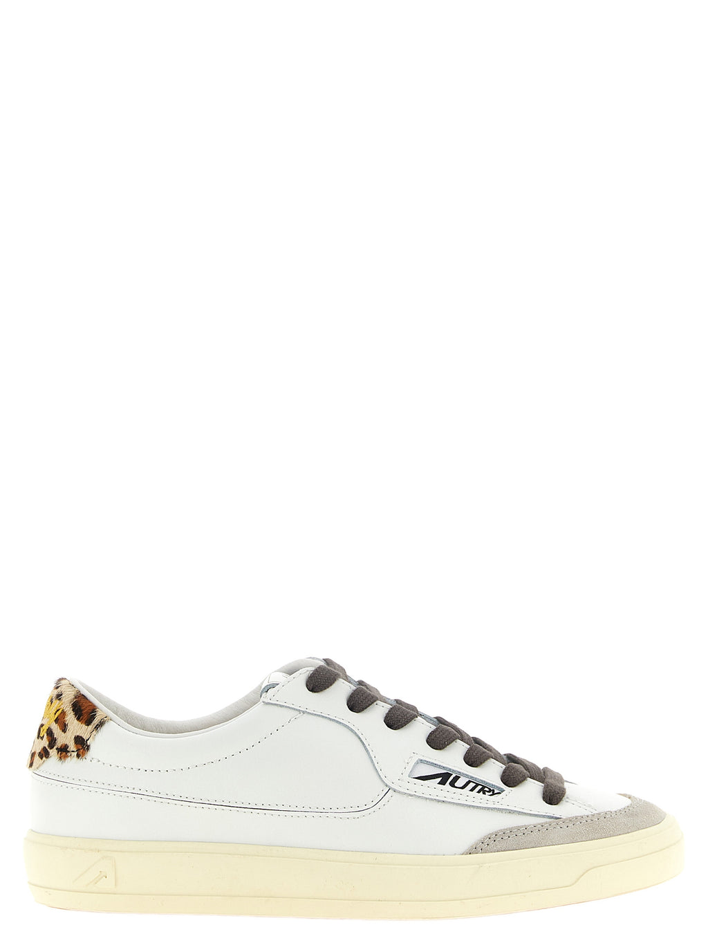Autry Mehrfarbige Low-Top-Sneaker aus Rindsleder