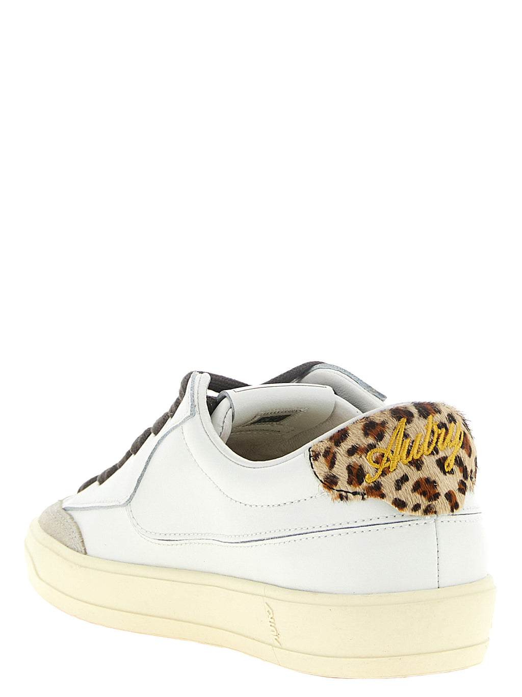 Autry Mehrfarbige Low-Top-Sneaker aus Rindsleder