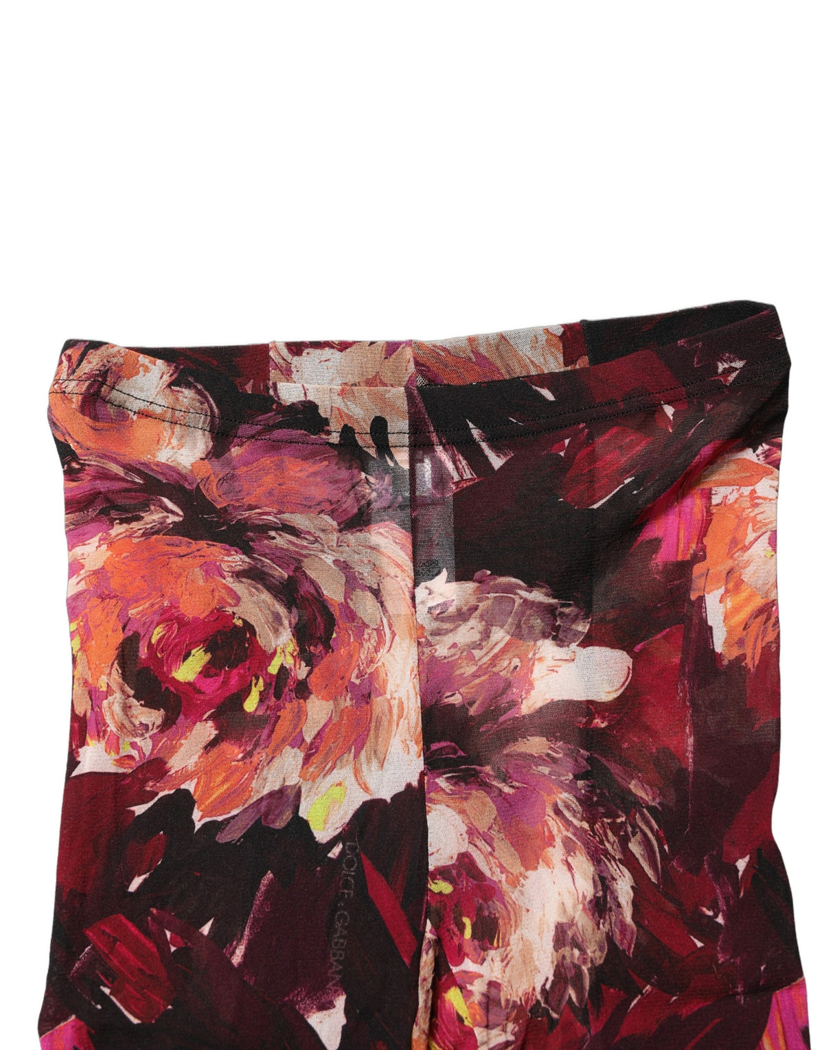 Dolce & Gabbana Mehrfarbige florale Nylonstrümpfe Socken