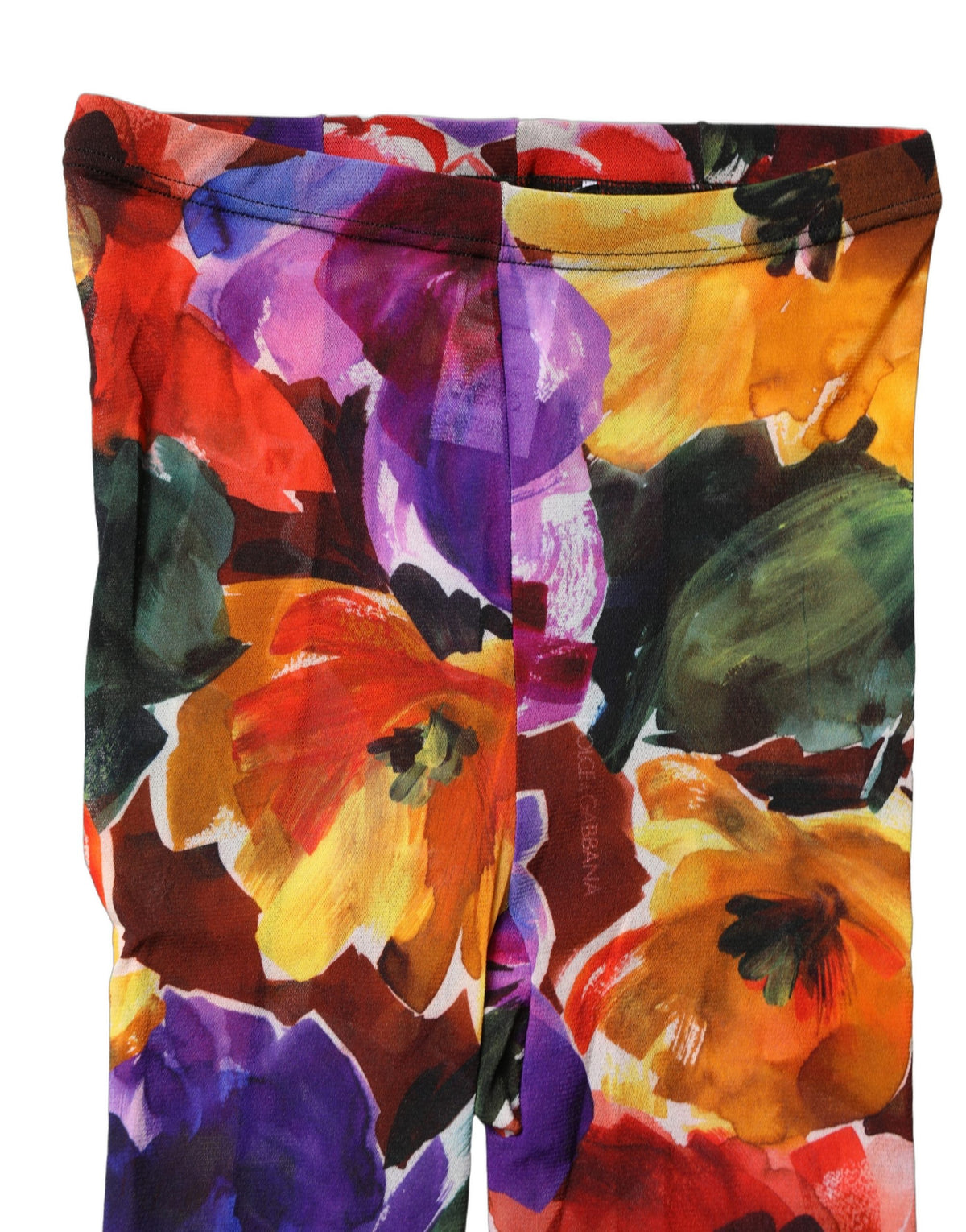 Dolce & Gabbana Mehrfarbige florale Nylonstrümpfe Socken