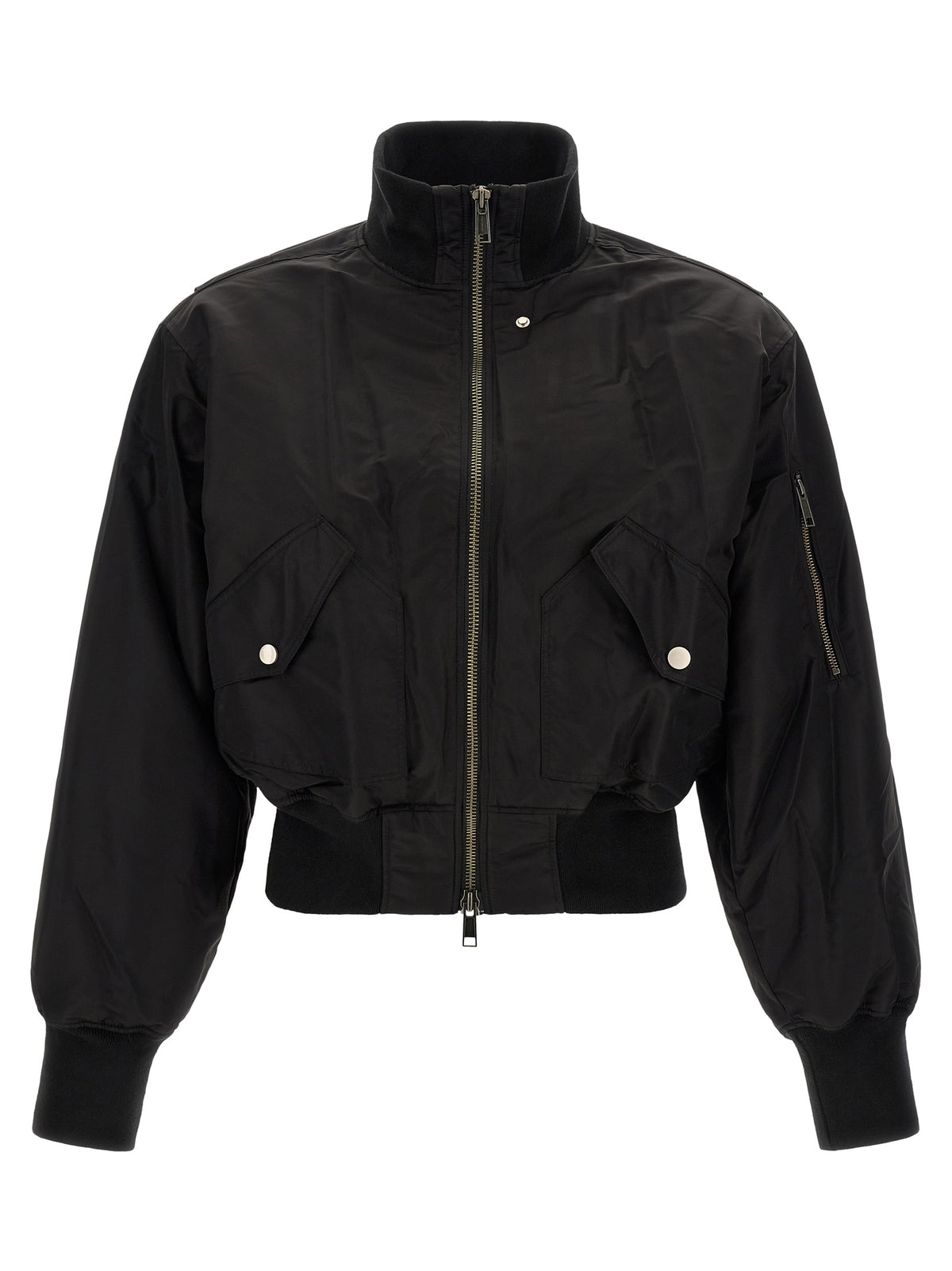Entire Studios Schwarzer Nylon-Bomber