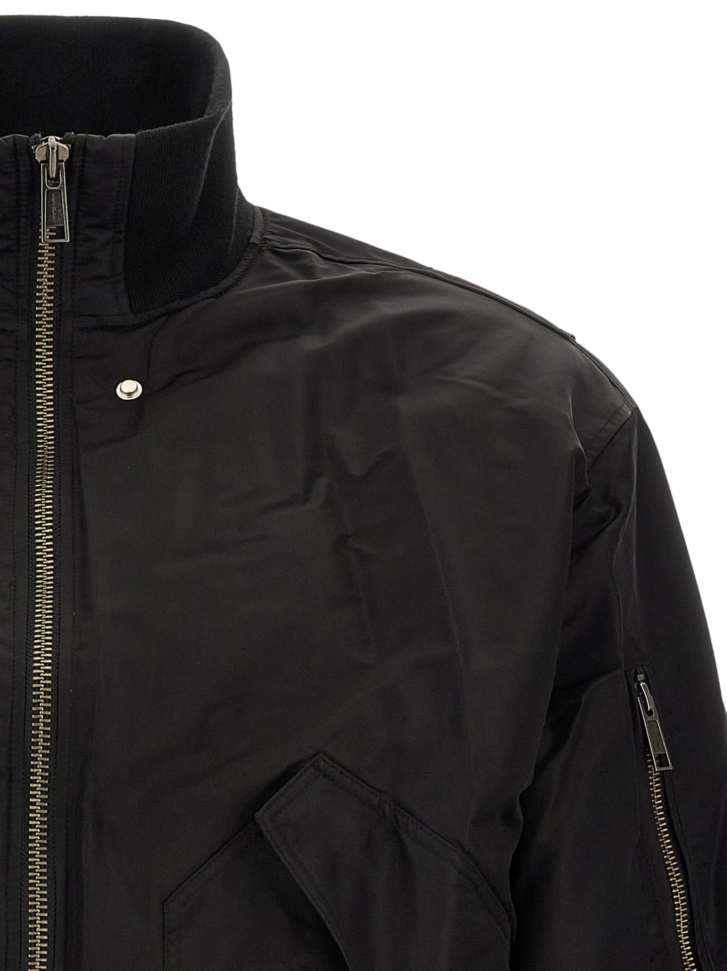 Entire Studios Schwarzer Nylon-Bomber